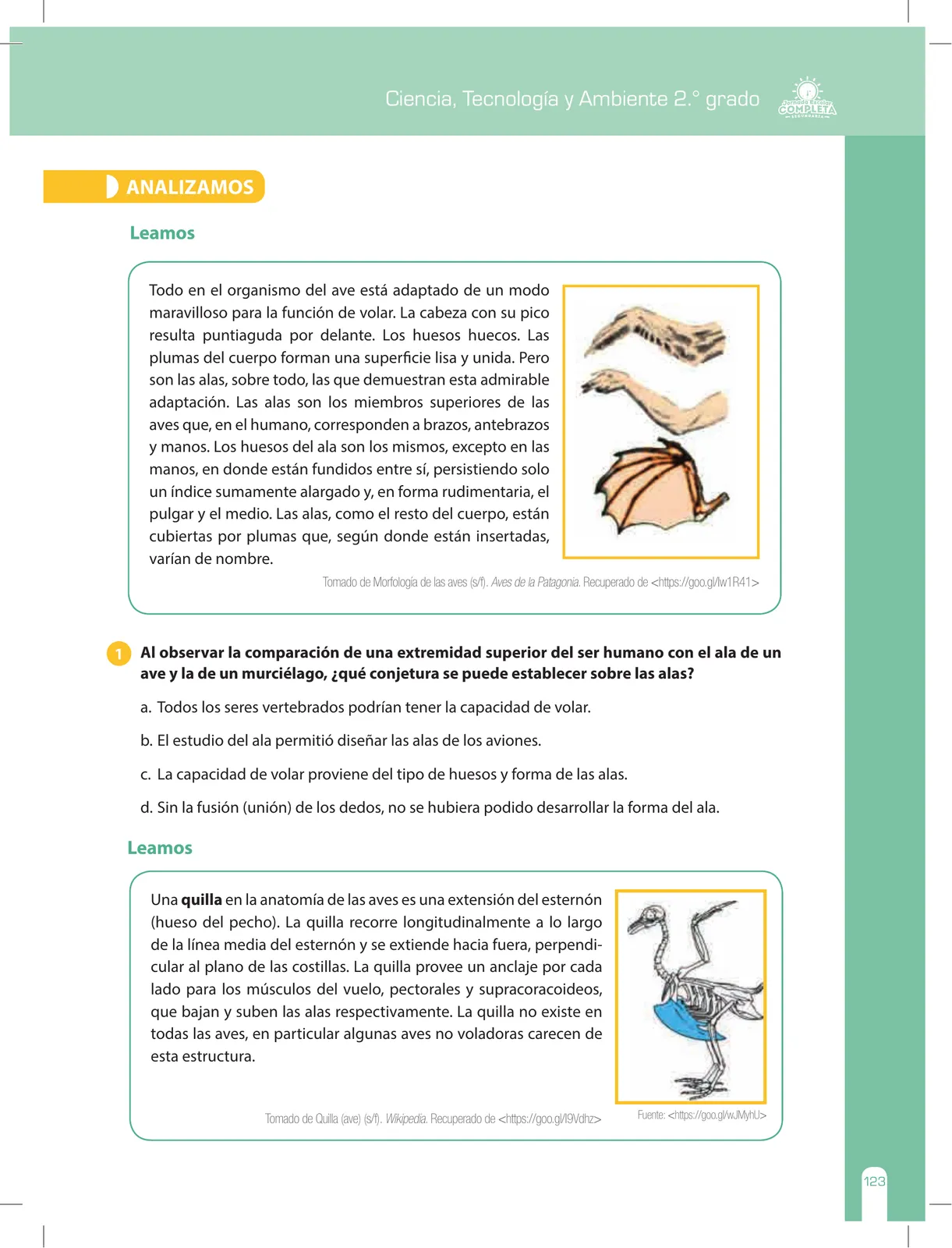 Miniatura página 123 de Ciencia, Tecnología y Ambiente 2 : cuaderno de reforzamiento pedagógico - JEC · 2016
