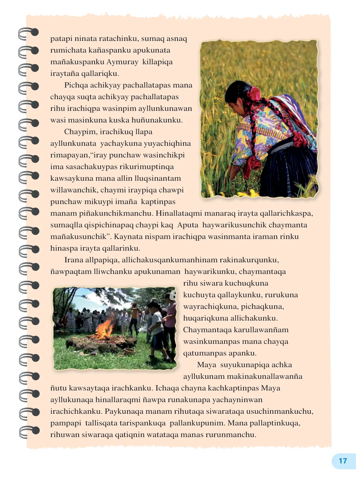 Miniatura página 19 de 2 Rimana - Qillqasqa maytu - Qichwa, Chanka. Texto de Comunicación del 2° Secundaria - Quechua chanka · 2023
