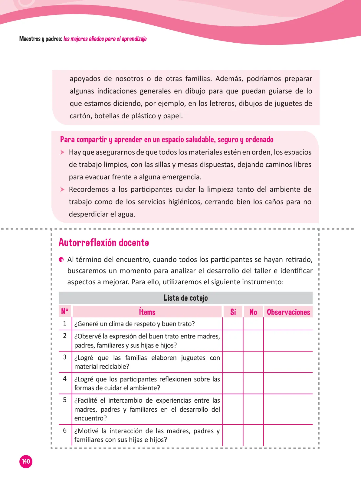Miniatura página 142 de Guía para el trabajo docente con las familias del ciclo III de Primaria · 2016