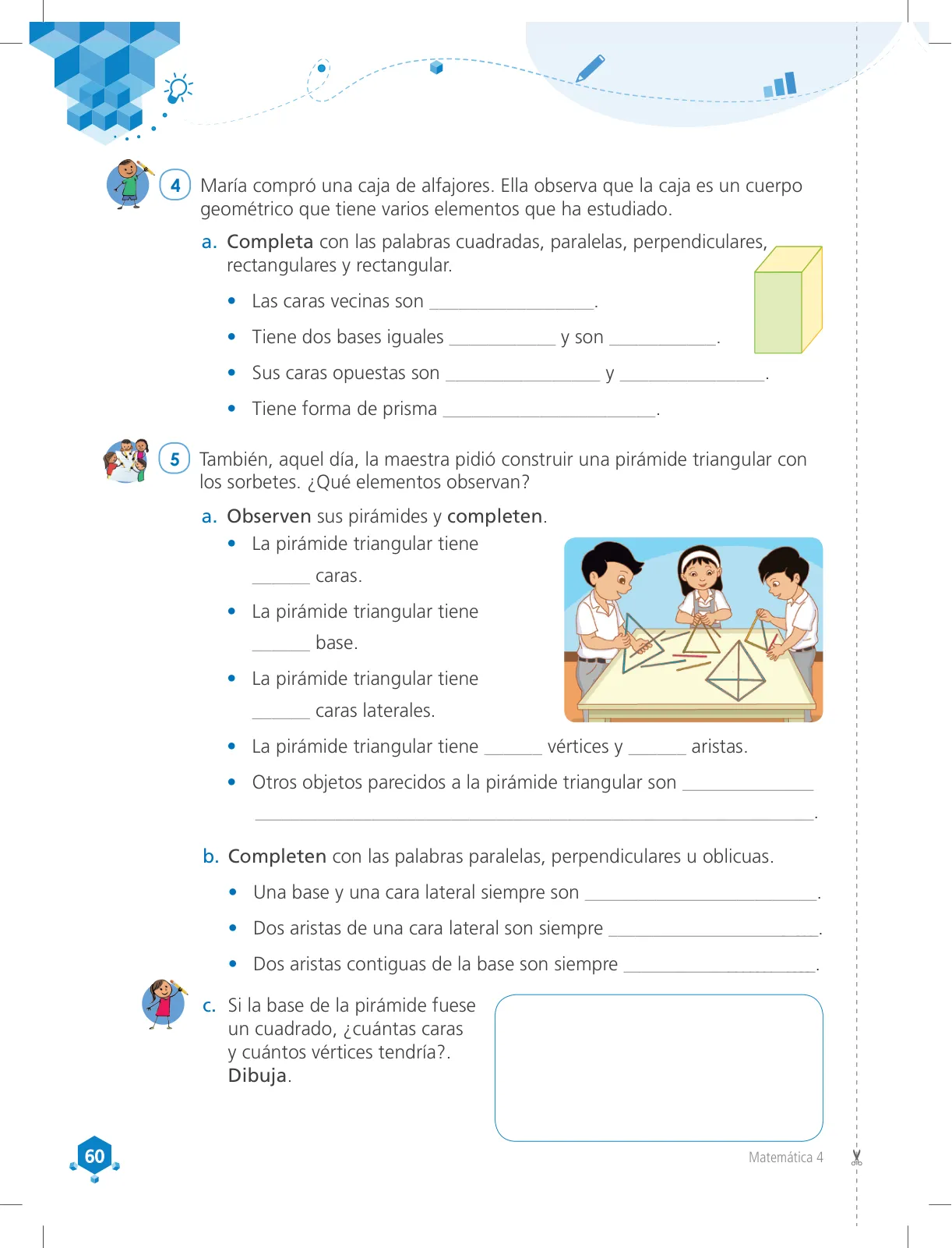 Página 60 de Matemática 4 : cuaderno de trabajo para cuarto grado de Educación Primaria 2018 · 2018