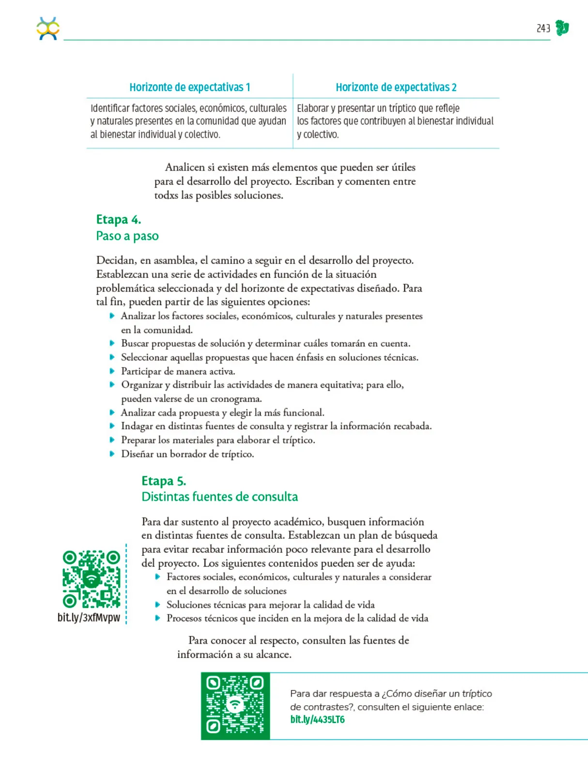 Miniatura página 244 de Colección Sk´asolil. Nuestro libro de Proyectos.  Tomo II.  Libro de Educación Telesecundaria Grado 2°  Ciclo Escolar 2025 - 2026