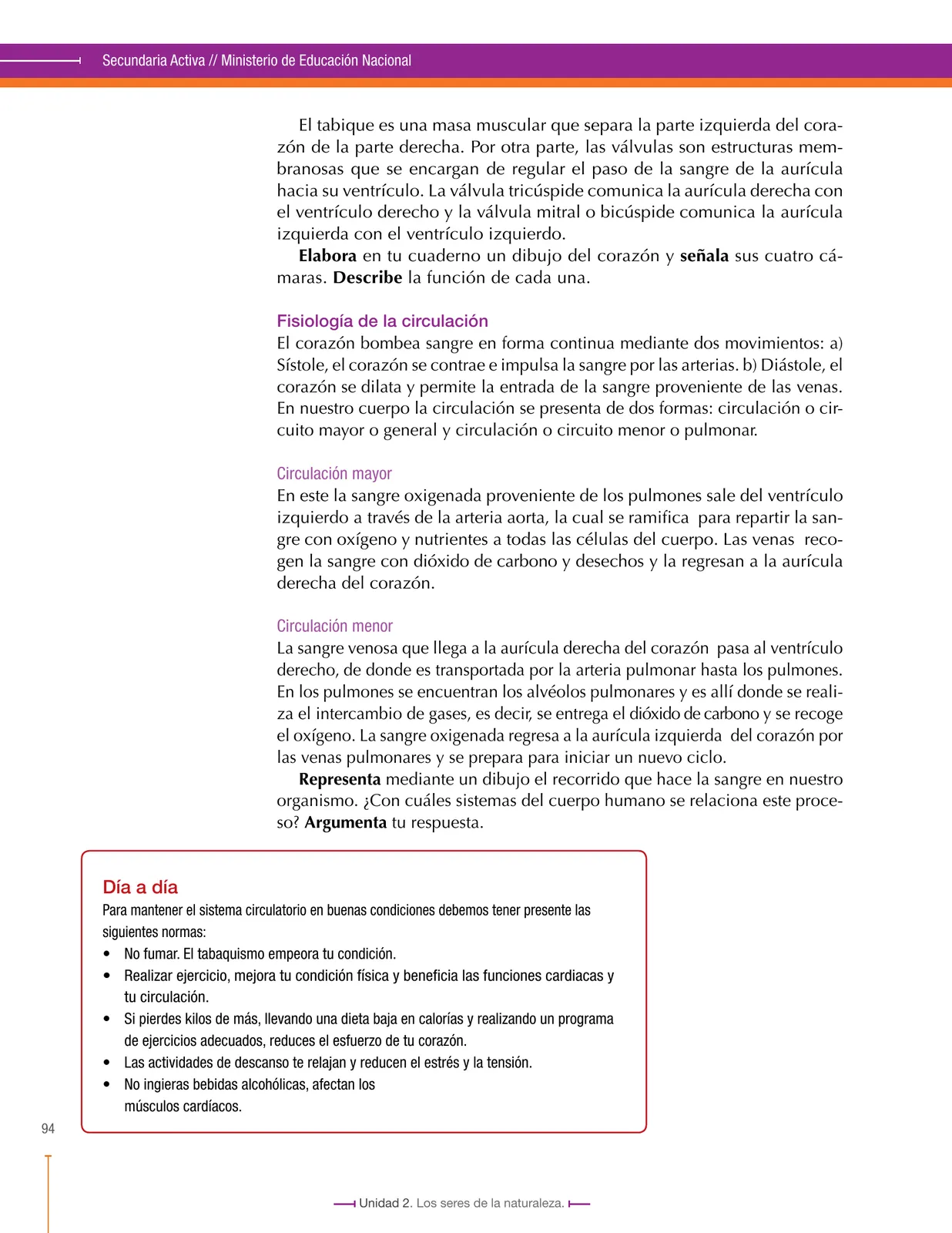 Miniatura página 94 de Ciencias Naturales 7° · Secundaria Activa