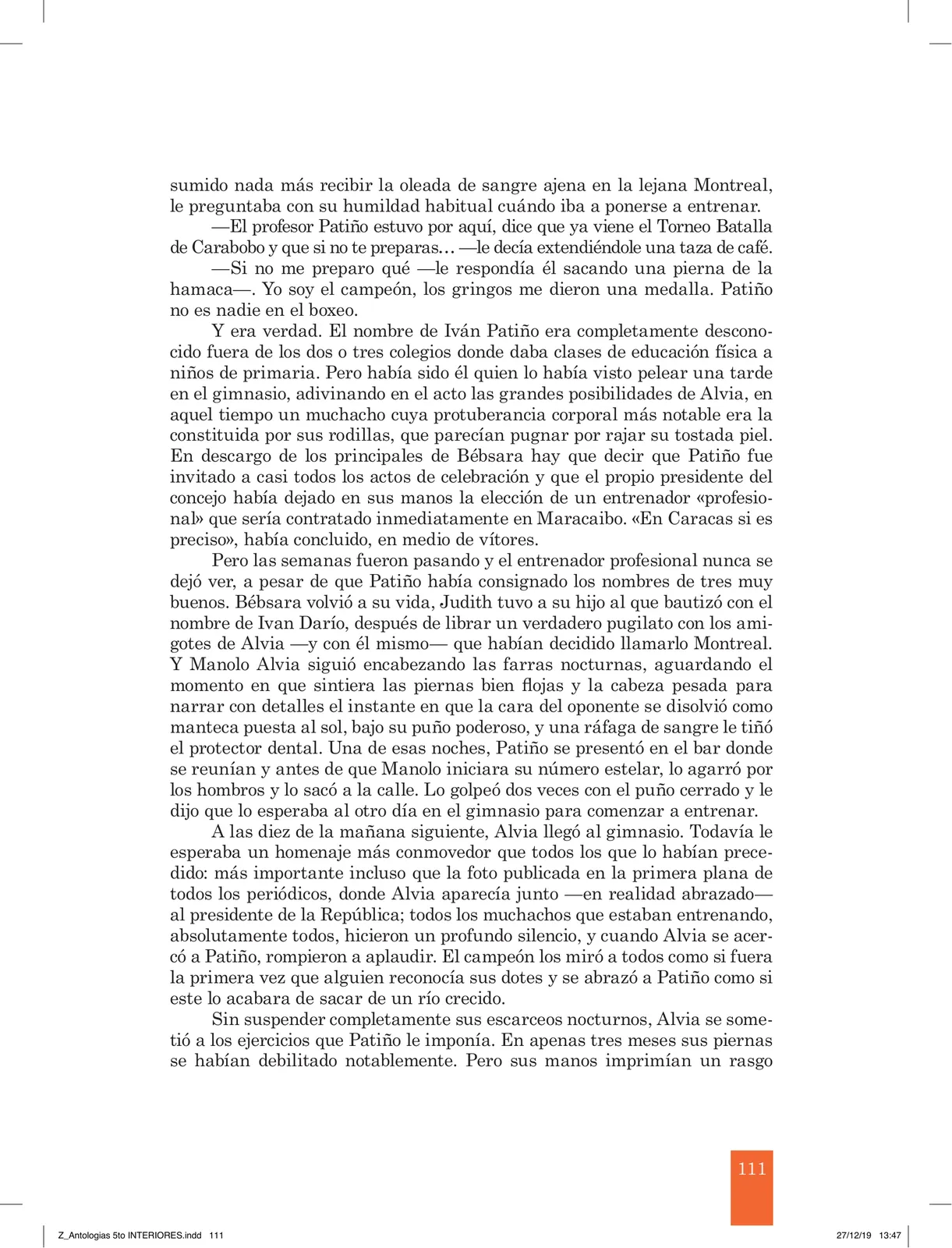Miniatura página 113 de Antología literaria 5 · 2019