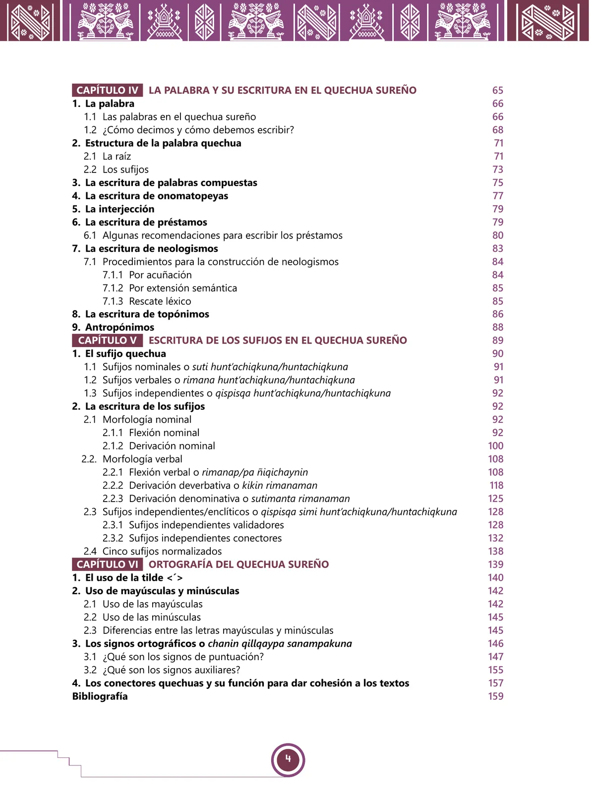 Miniatura página 6 de Urin Qichwa Qillqay Yachana Mayt'u = Manual de escritura quechua sureño · 2021