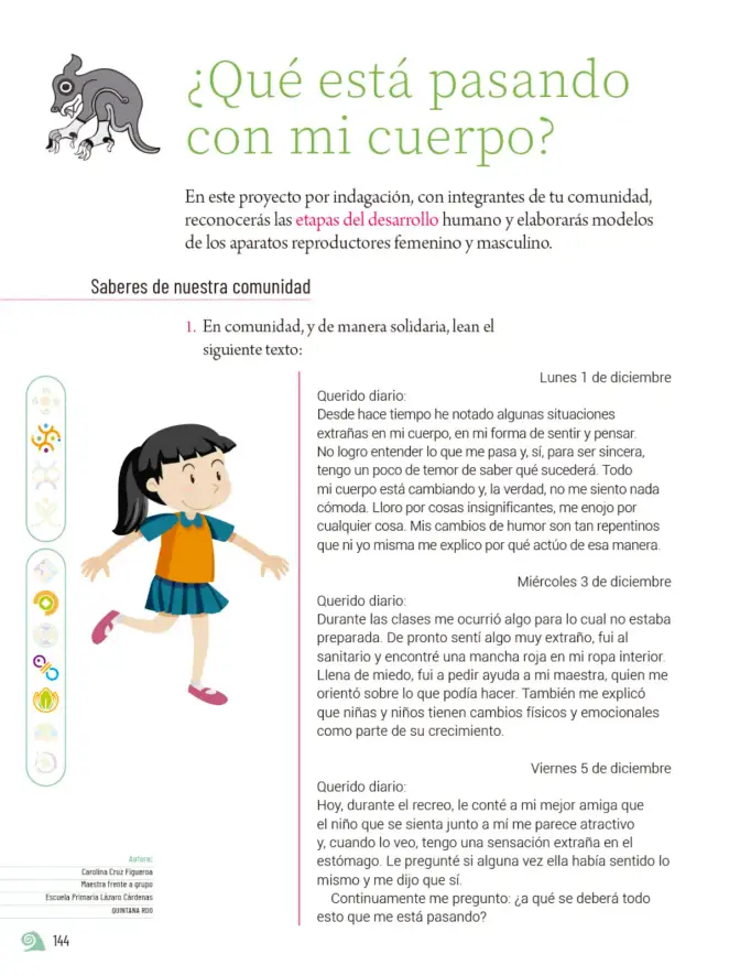 Página 147 de Proyectos de Aula. Libro de Educación Primaria Grado 5° Ciclo Escolar 2025 - 2026