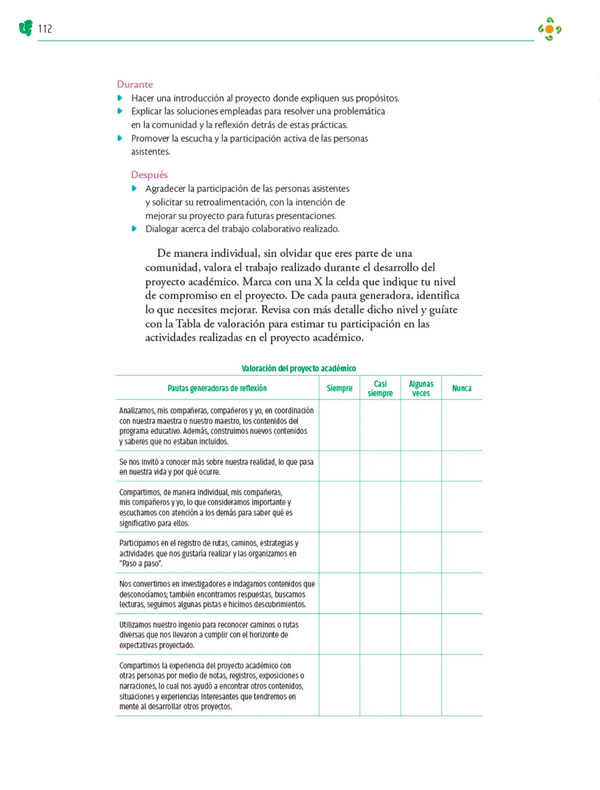 Página 113 de Colección Ximhai. Nuestro libro de Proyectos. Tomo I. Libro de Educación Telesecundaria Grado 1° Ciclo Escolar 2025 - 2026