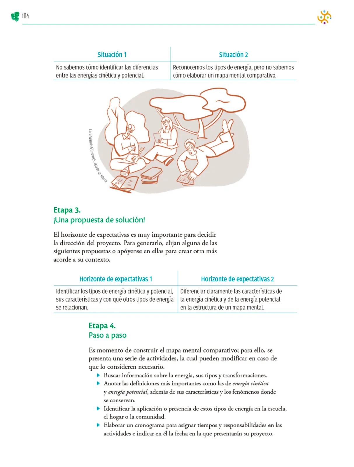 Miniatura página 105 de Colección Sk´asolil. Nuestro libro de Proyectos.  Tomo II.  Libro de Educación Telesecundaria Grado 2°  Ciclo Escolar 2025 - 2026