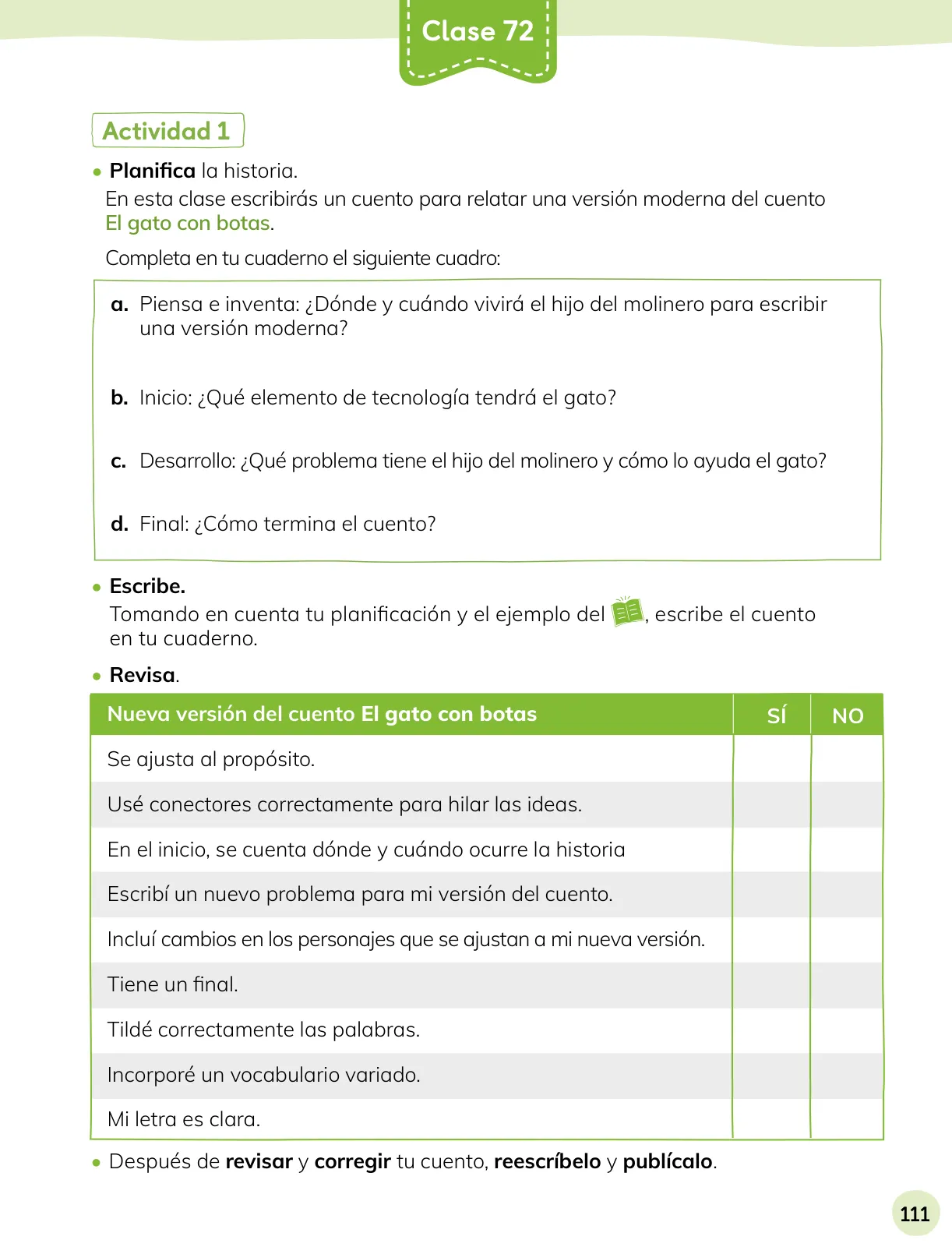 Página 112 de Lenguaje y Comunicación – Cuarto Básico | Texto del Estudiante MINEDUC – Descargar PDF · 2024