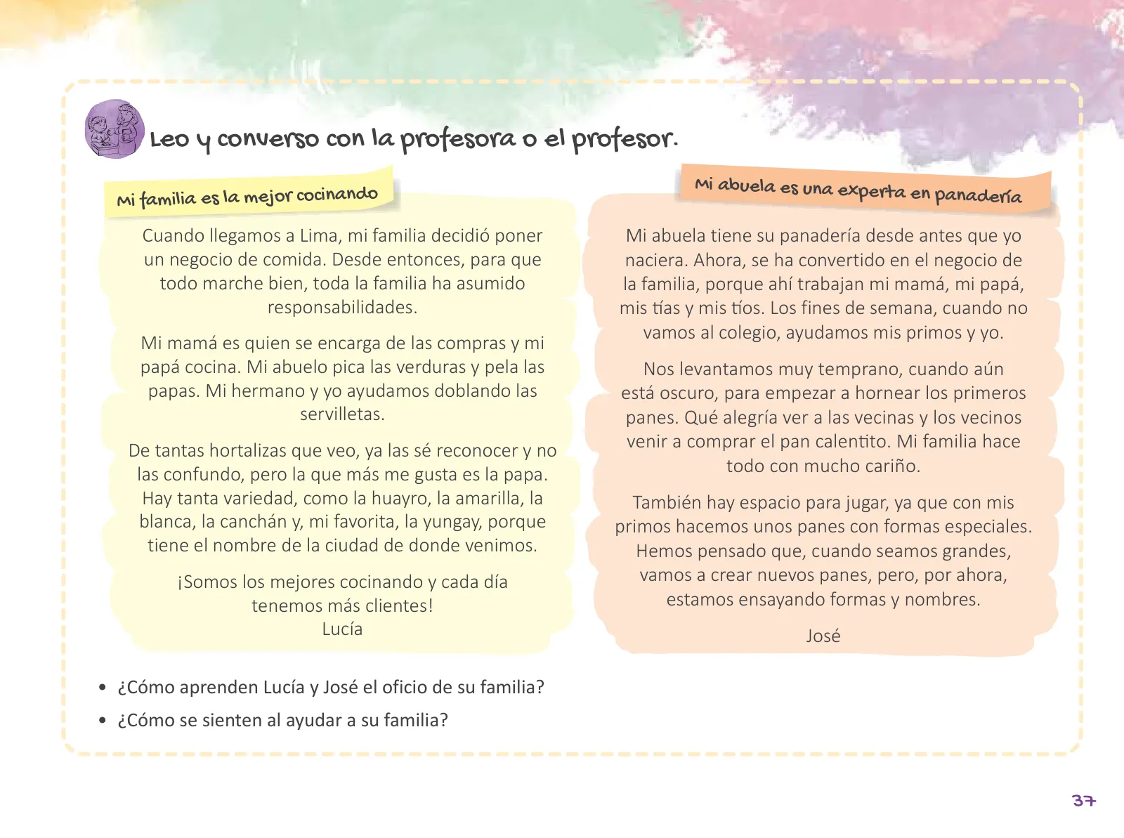 Miniatura página 39 de Cuadernillo de Tutoría 2 : segundo grado de Educación Primaria · 2021