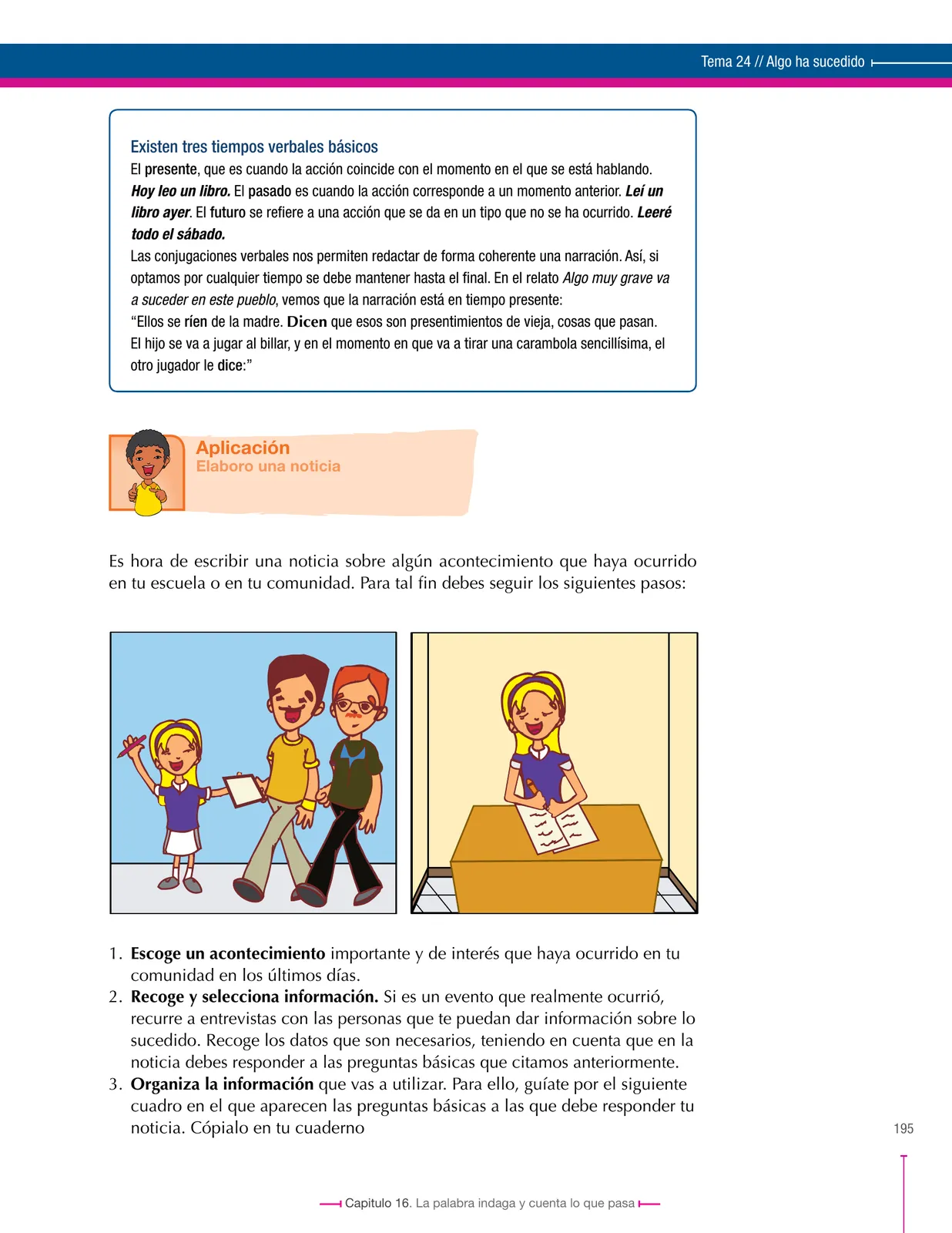 Miniatura página 195 de Lenguaje 6° · Secundaria Activa