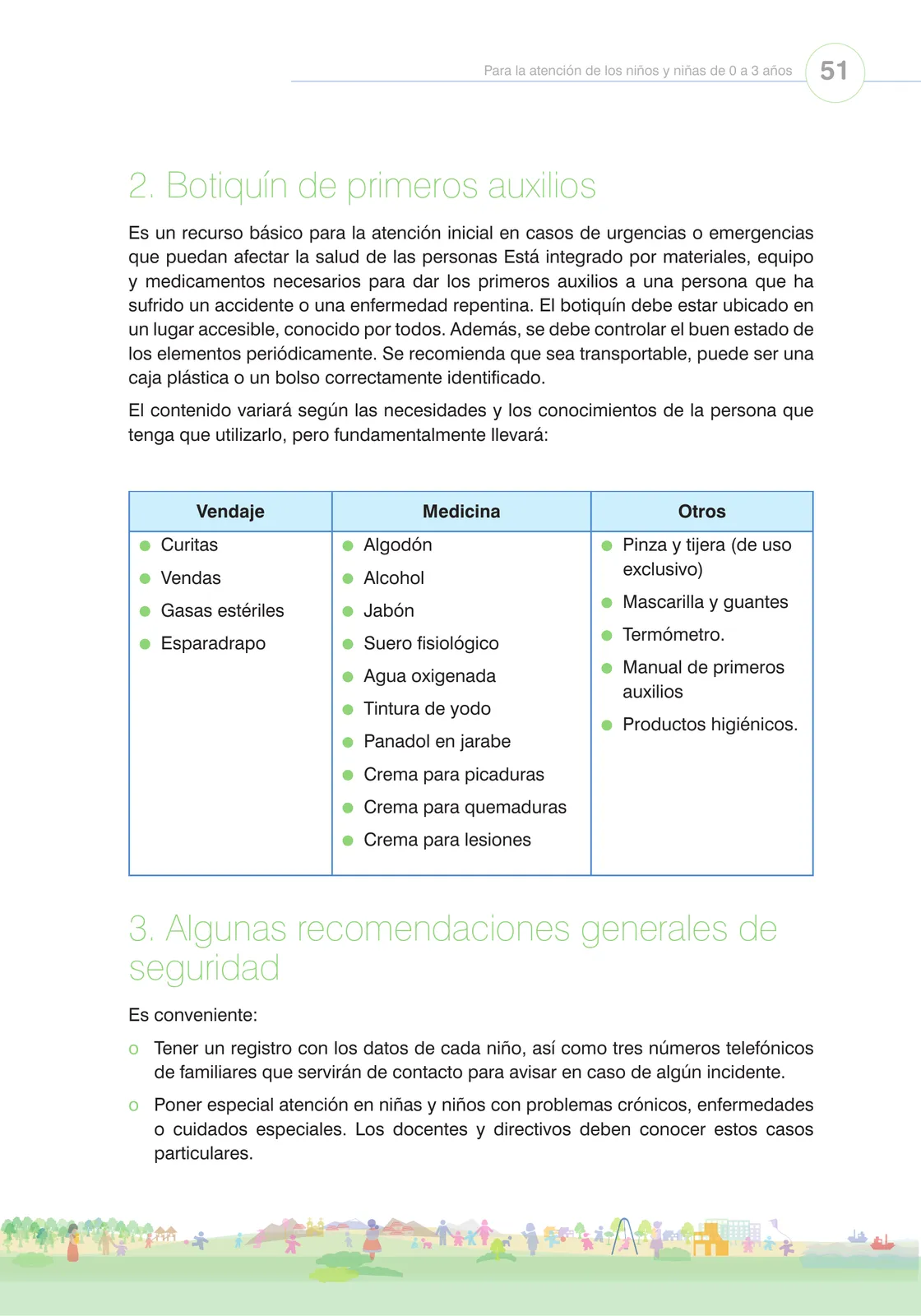 Miniatura página 53 de Orientaciones para el funcionamiento de las cunas y cunas jardín que brindan el servicio de educación y cuidado diurno con atención integral para niñas y niños de 12 a 36 meses : guía del servicio y protocolos · 2024
