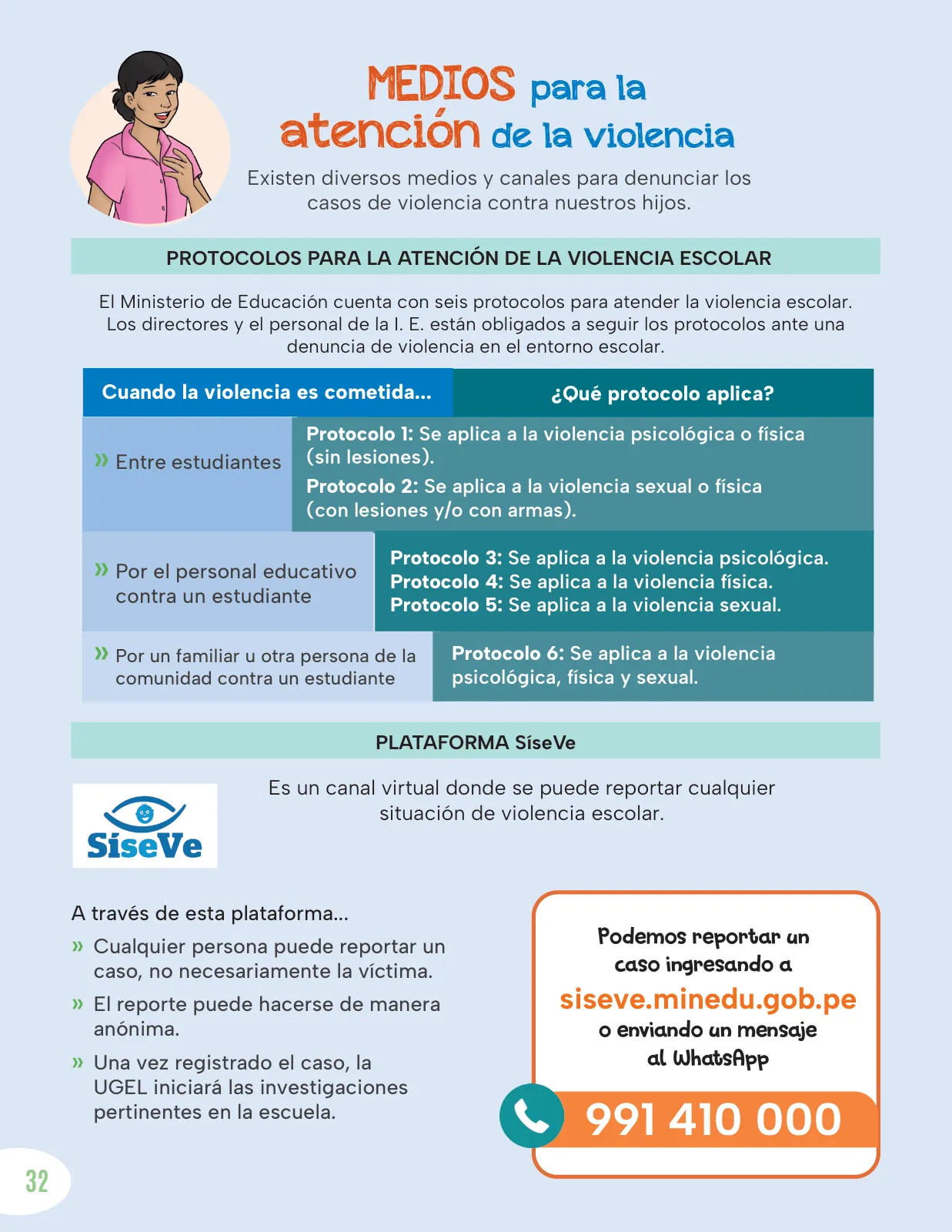 Página 34 de Cartilla de prevención y protección frente a la violencia para familias : Primaria Multigrado Monolingüe y Modelos de Servicio Educativo en el Ámbito Rural · 2024