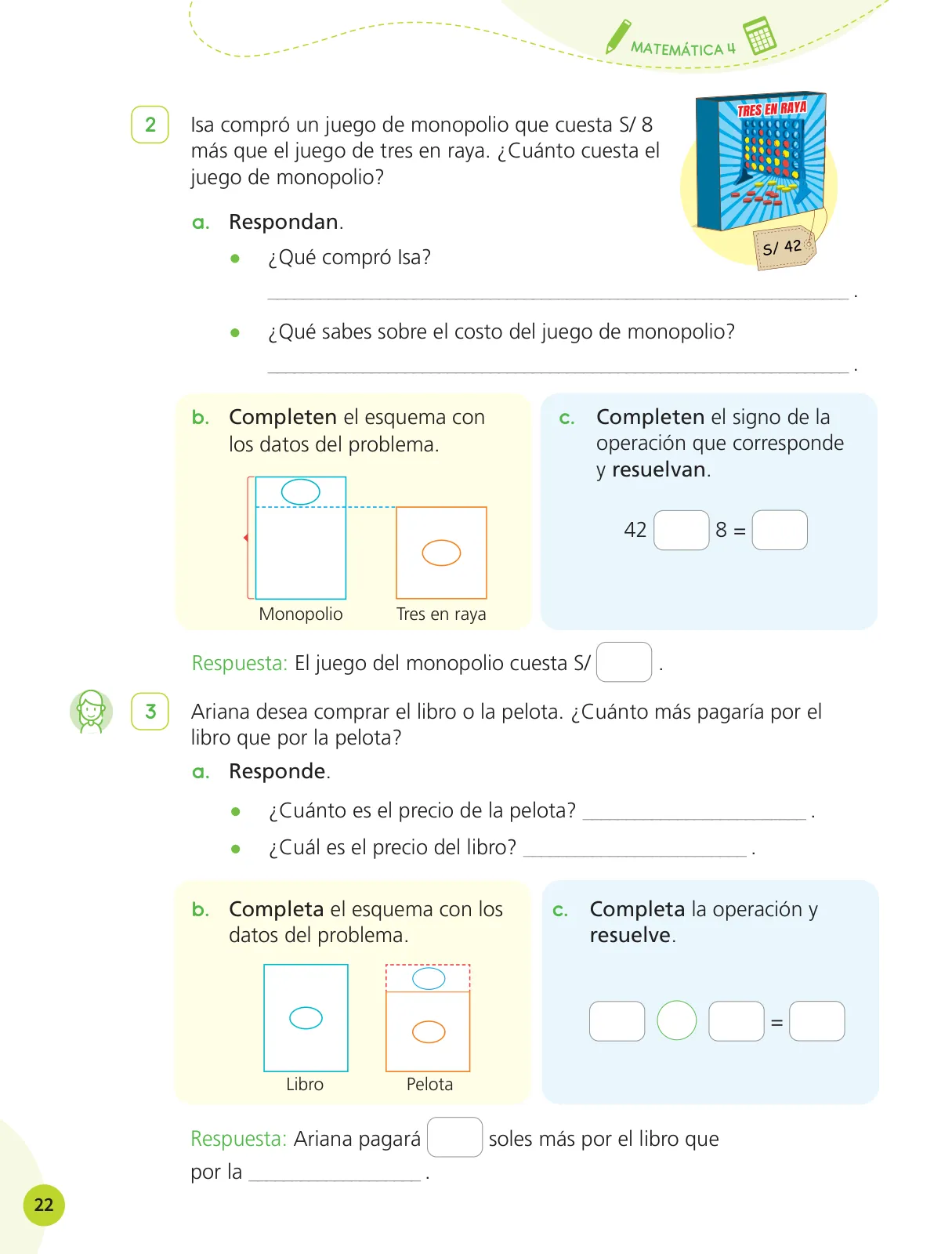 Página 24 de Cuadernillo de Matemática 4, cuarto grado de Primaria · 2023