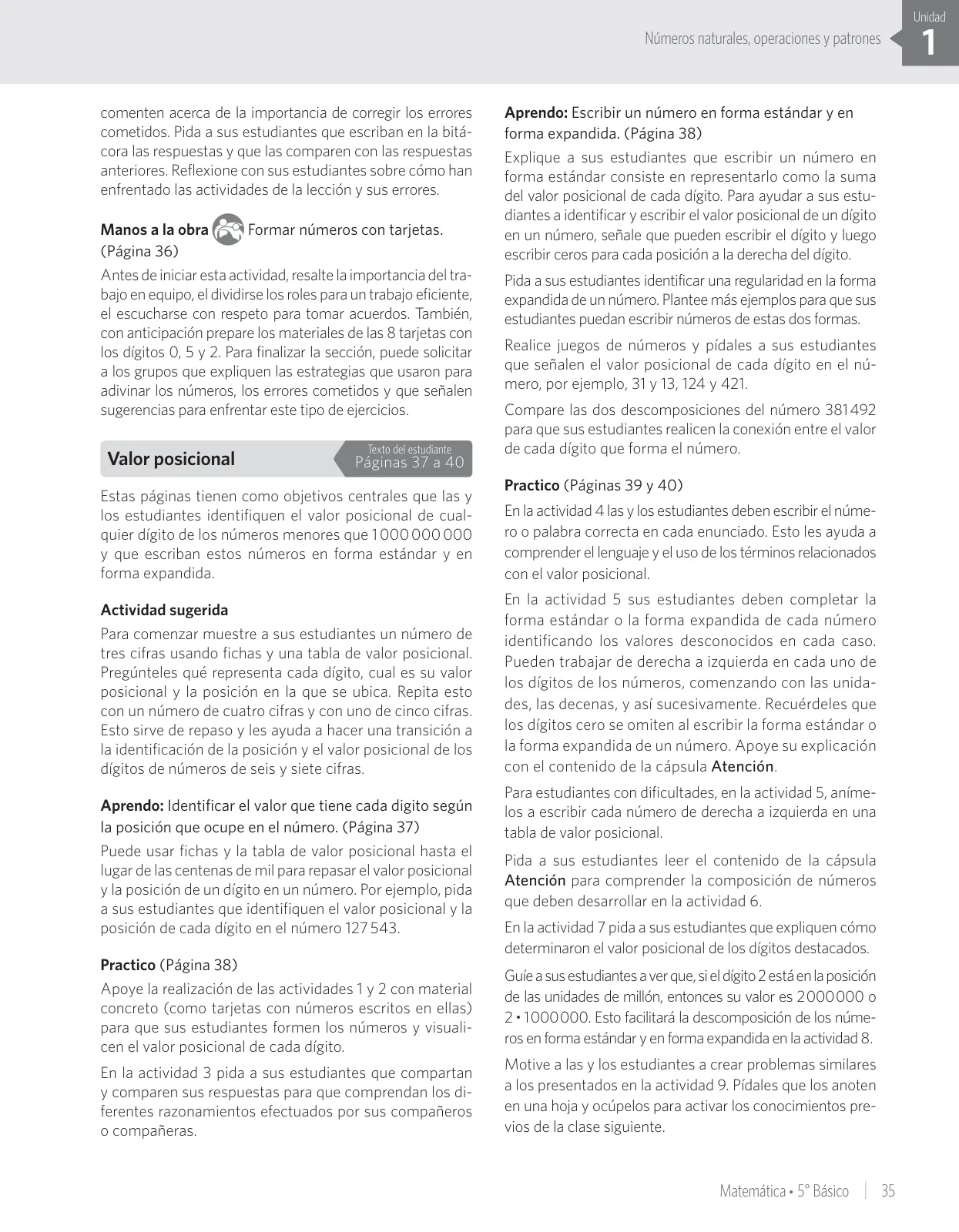 Miniatura página 41 de Matemática – Quinto Básico | Texto del Estudiante MINEDUC – Descargar PDF · 2024