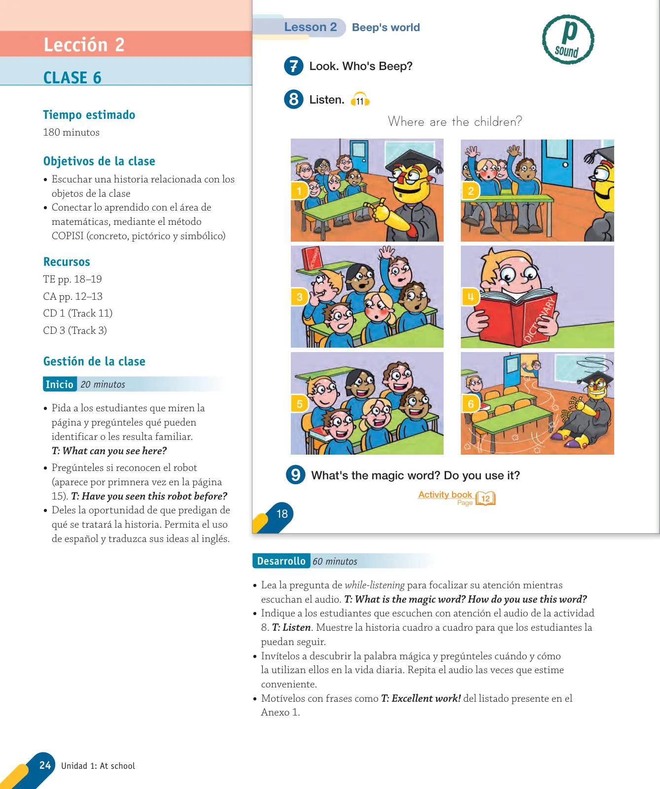 Miniatura página 26 de Inglés – Primero Básico | Student’s Book MINEDUC – Descargar PDF · 2024