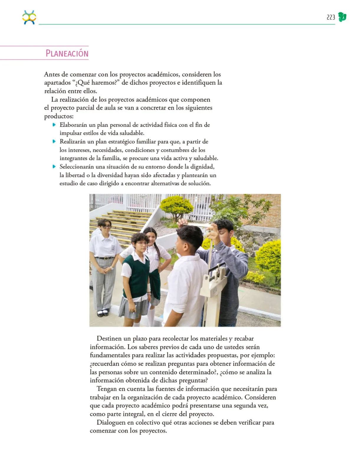 Página 224 de Colección Ximhai. Nuestro libro de Proyectos. Tomo III. Libro de Educación Telesecundaria Grado 1° Ciclo Escolar 2025 - 2026
