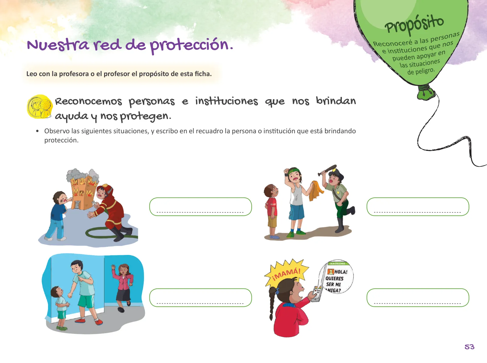 Miniatura página 55 de Cuadernillo de Tutoría Tercer Grado Educación Primaria 2019 · 2019