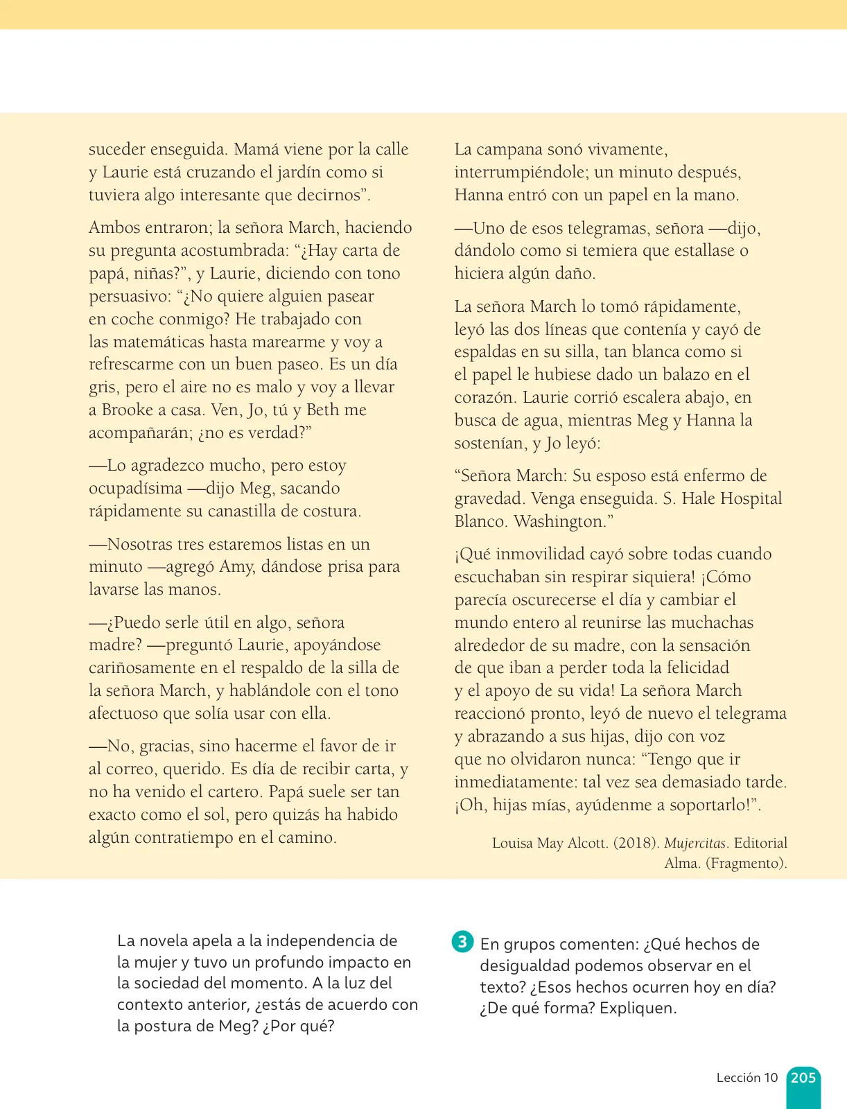 Página 207 de Lenguaje y Comunicación – Sexto Básico | Texto del Estudiante MINEDUC – Descargar PDF · 2024