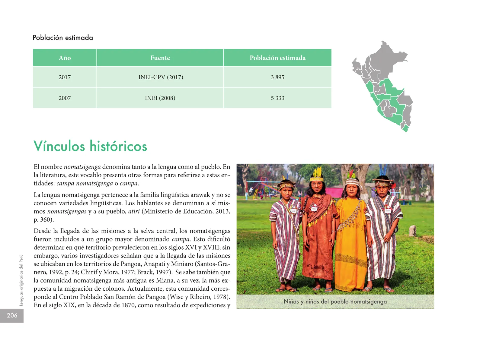 Miniatura página 208 de Lenguas originarias del Perú · 2018