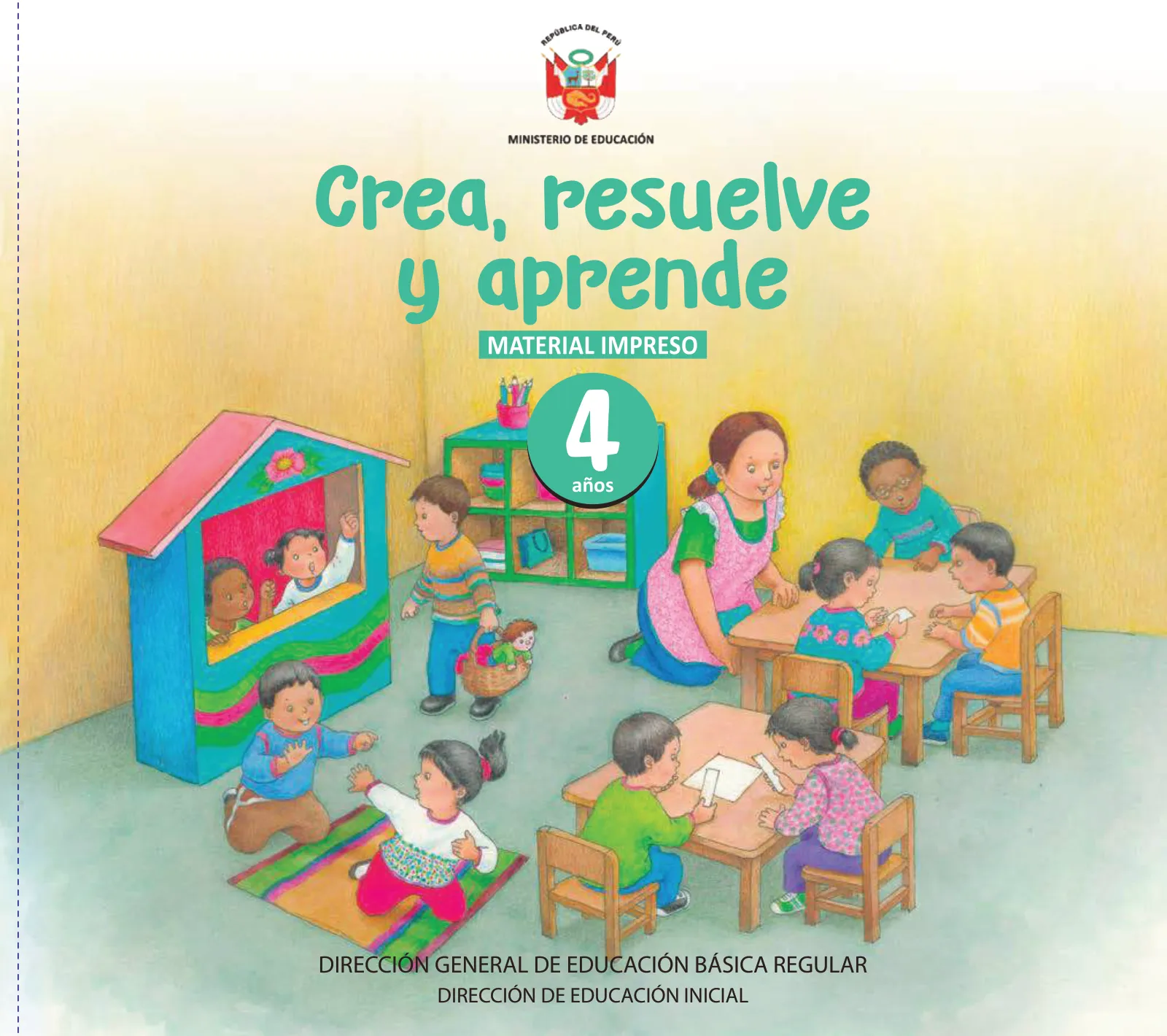 Página 3 de Crea, resuelve y aprende. Material impreso para niñas y niños de 4 años · 2024
