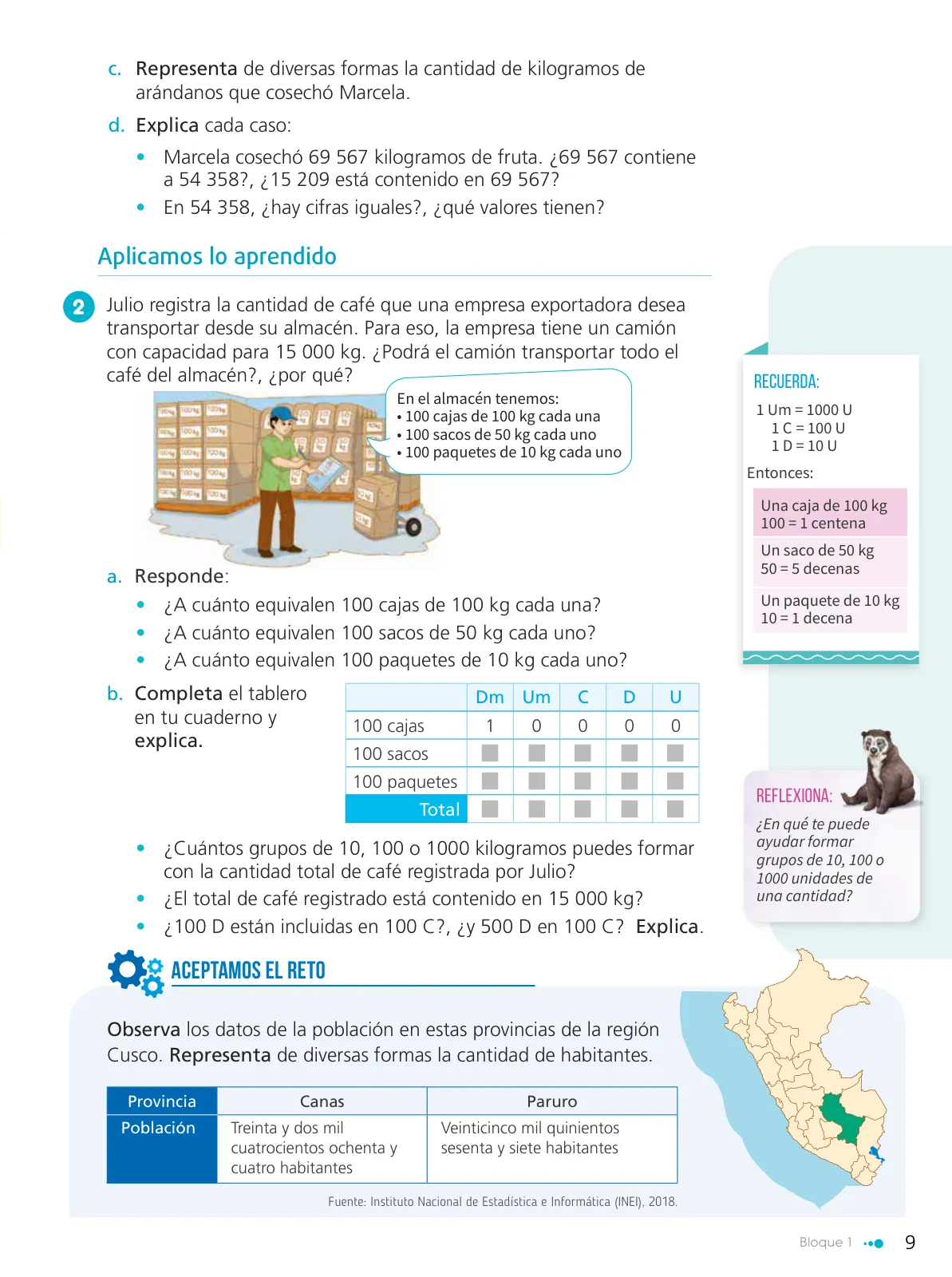 Miniatura página 11 de Texto de Matemática 5. Quinto grado de Primaria · 2024