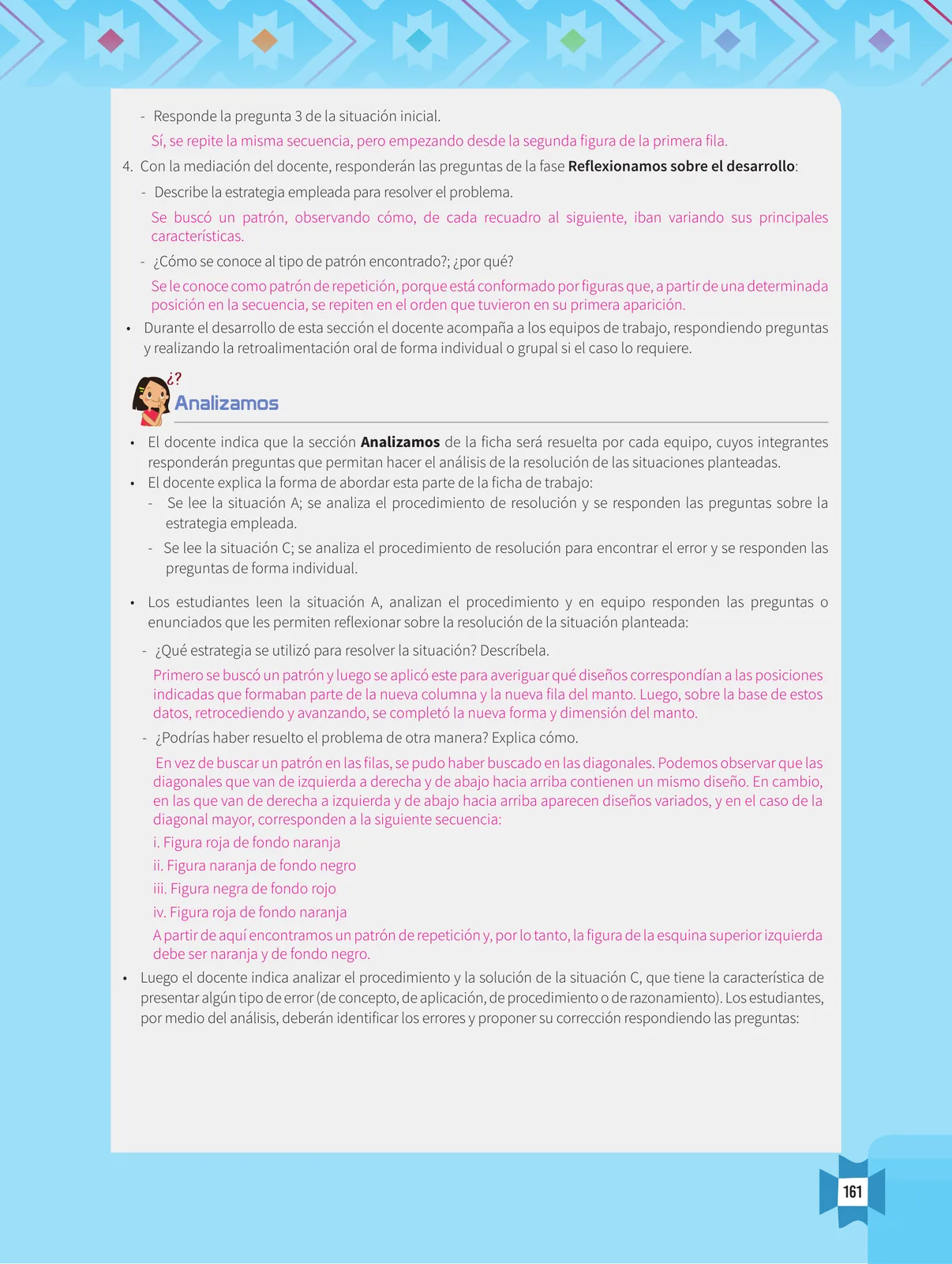 Página 163 de Resolvamos problemas 1 : manual para el docente 2018 · 2018