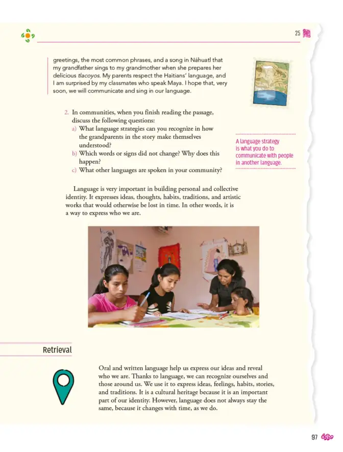 Página 98 de Uérakua anapu uantakua. Projects and Readings. Libro de Educación Telesecundaria Grado 1° Ciclo Escolar 2025 - 2026