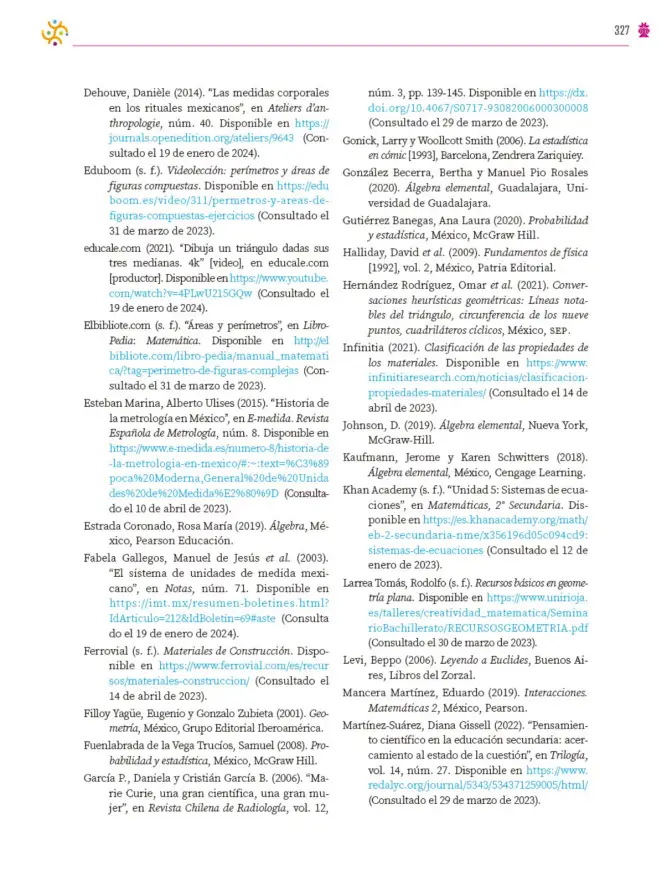 Página 328 de Colección Sk´asolil. Saberes y pensamiento científico. Libro de Educación Secundaria Grado 2° Ciclo Escolar 2025 - 2026