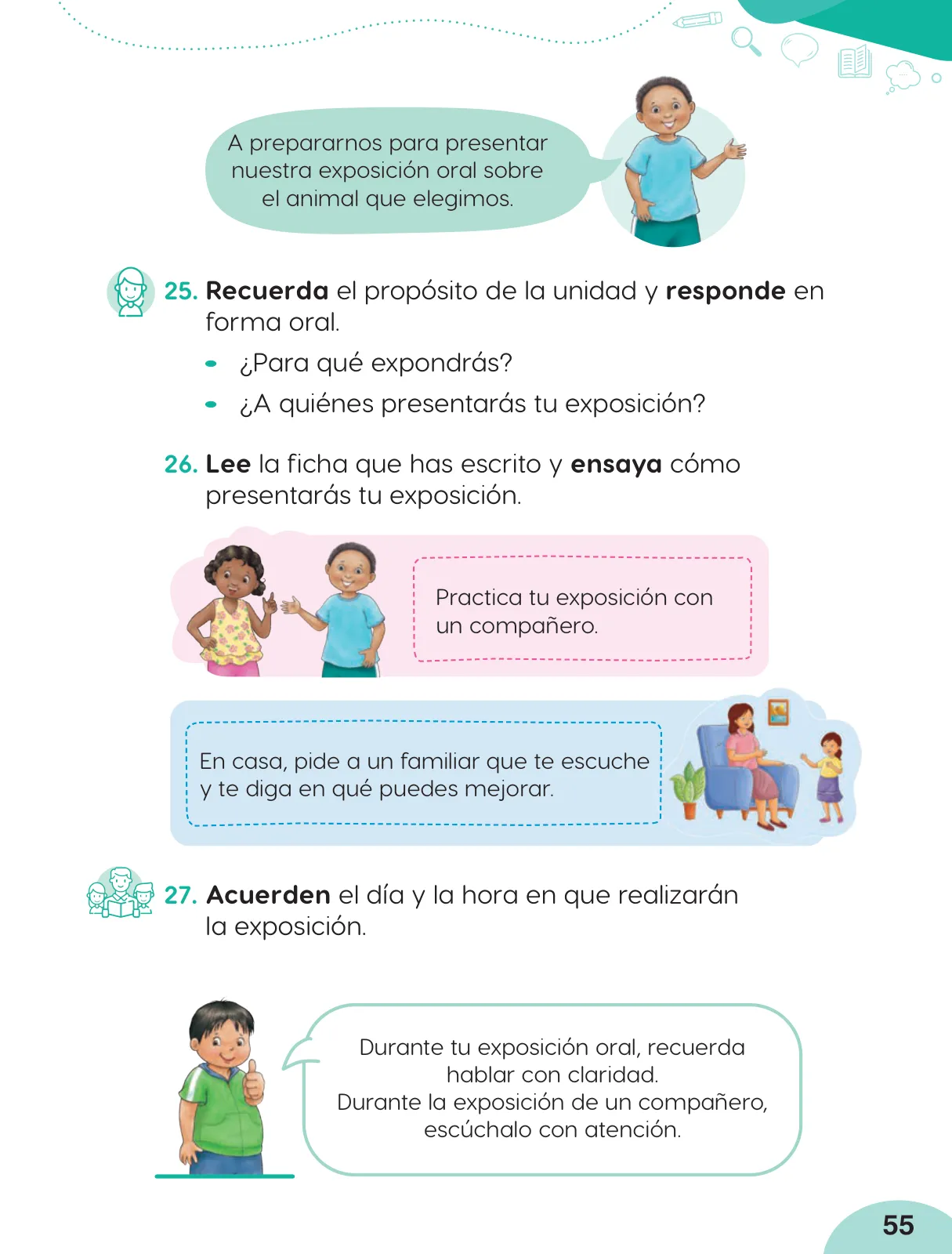 Página 57 de Cuadernillo de Comunicación 2, segundo grado de Primaria · 2023