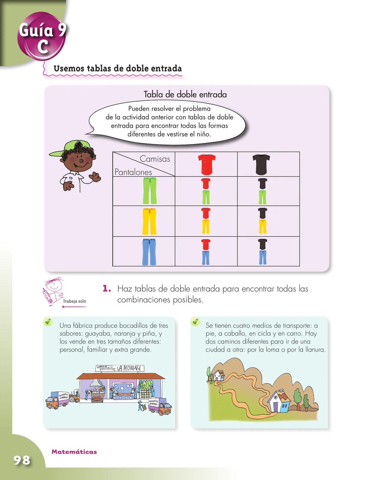 Miniatura página 98 de Matematica 3° · Cartilla 01