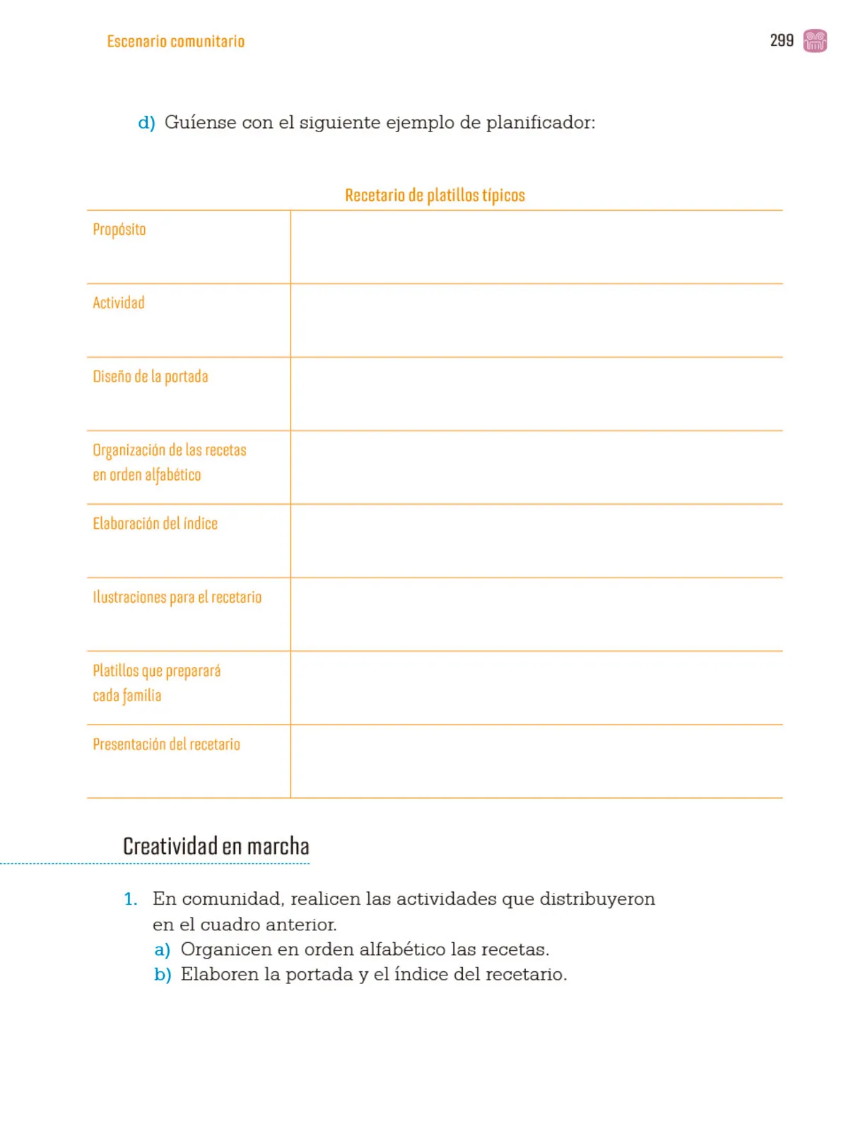 Página 302 de Proyectos Comunitarios.   Libro de Educación Primaria Grado 4°  Ciclo Escolar 2025 - 2026