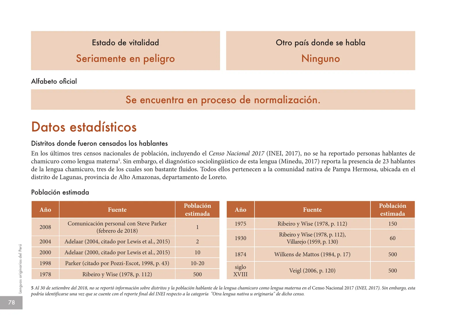 Miniatura página 80 de Lenguas originarias del Perú · 2018