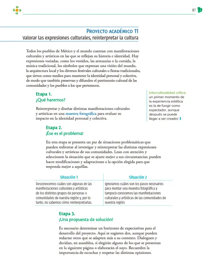 Página 88 de Colección Nanahuatzin. Nuestro libro de Proyectos. Tomo I. Libro de Educación Telesecundaria Grado 3° Ciclo Escolar 2025 - 2026