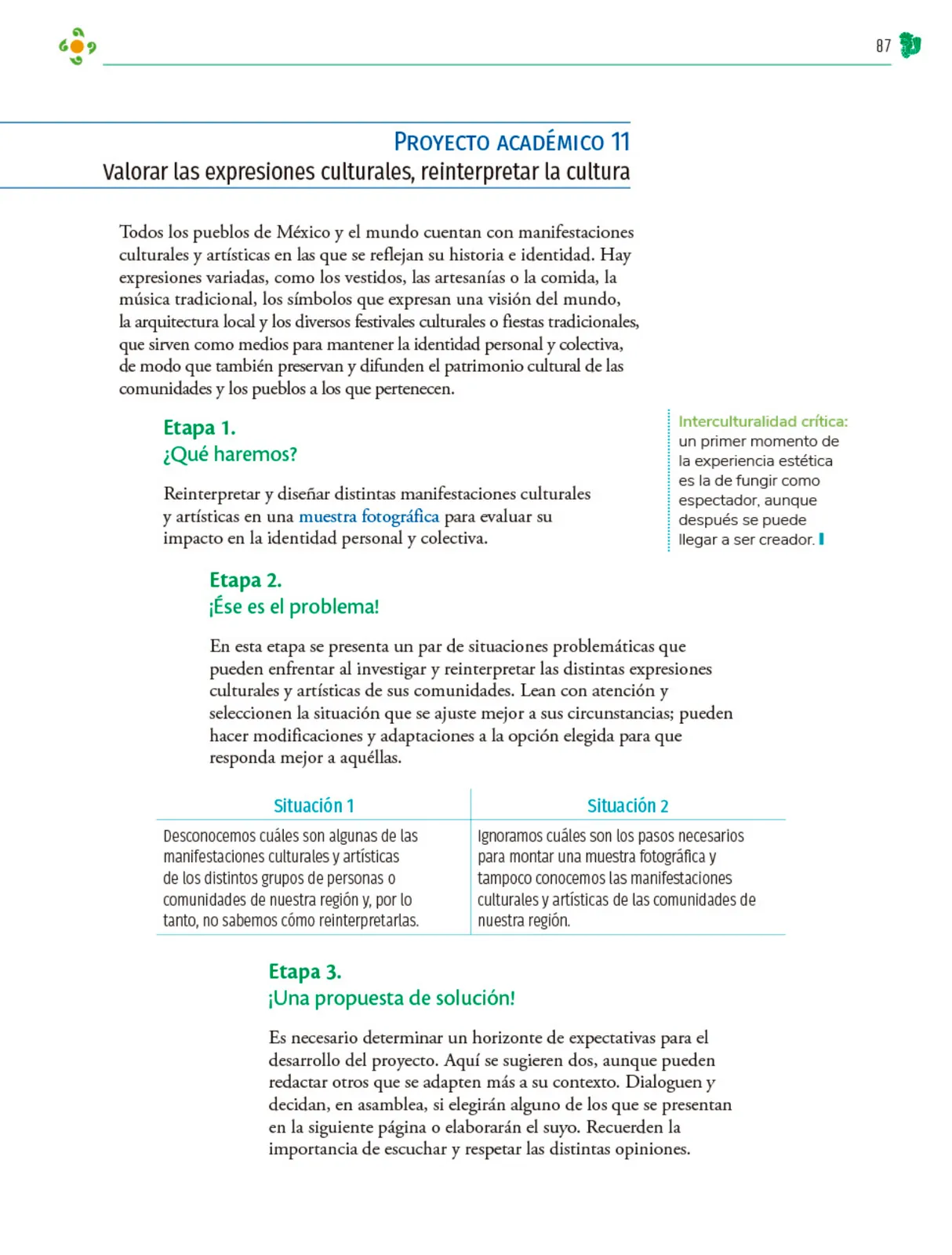 Miniatura página 88 de Colección Nanahuatzin. Nuestro libro de Proyectos. Tomo I.   Libro de Educación Telesecundaria Grado 3°  Ciclo Escolar 2025 - 2026