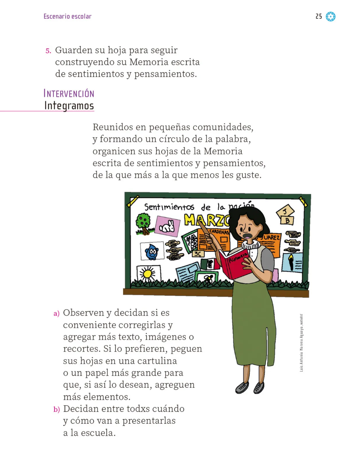 Página 26 de Proyectos Escolares. Libro de Educación Primaria Grado 1° Ciclo Escolar 2025 - 2026