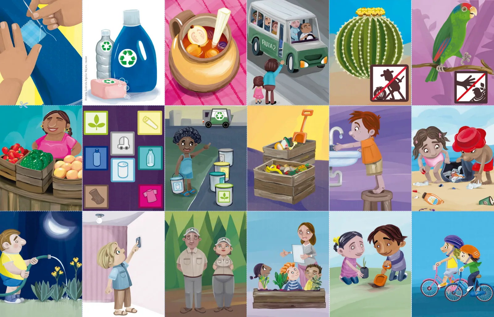 Página 30 de Jugar e imaginar con mi material manipulable de Preescolar. Libro de Educación Preescolar Grado 3° Ciclo Escolar 2025 - 2026