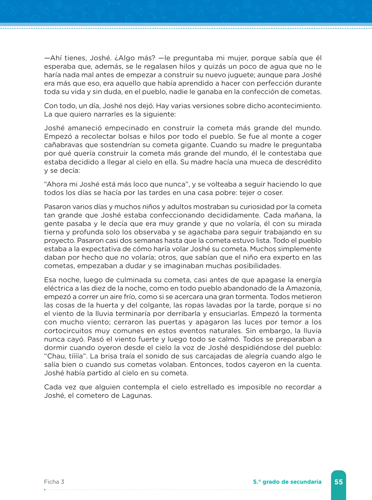 Página 57 de Fichas de aprendizaje de Comunicación 5 · 2024