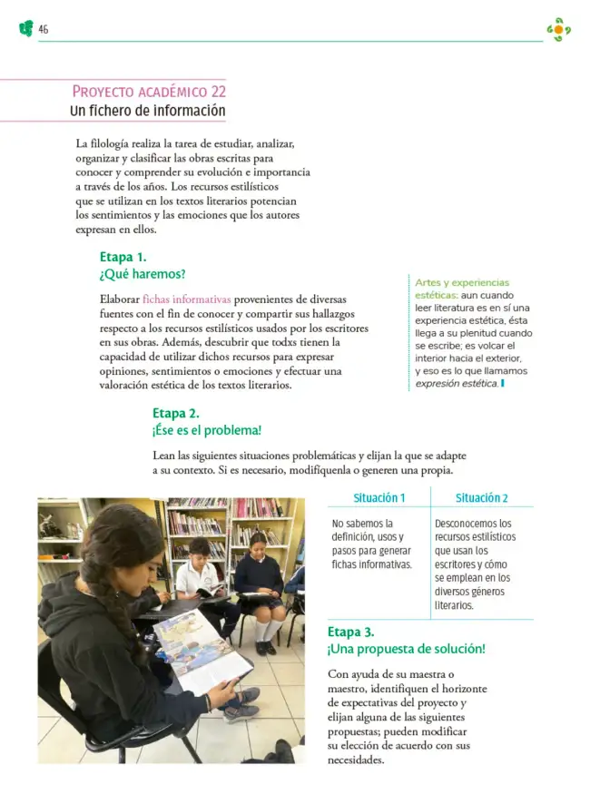 Página 47 de Colección Ximhai. Nuestro libro de Proyectos. Tomo II. Libro de Educación Telesecundaria Grado 1° Ciclo Escolar 2025 - 2026