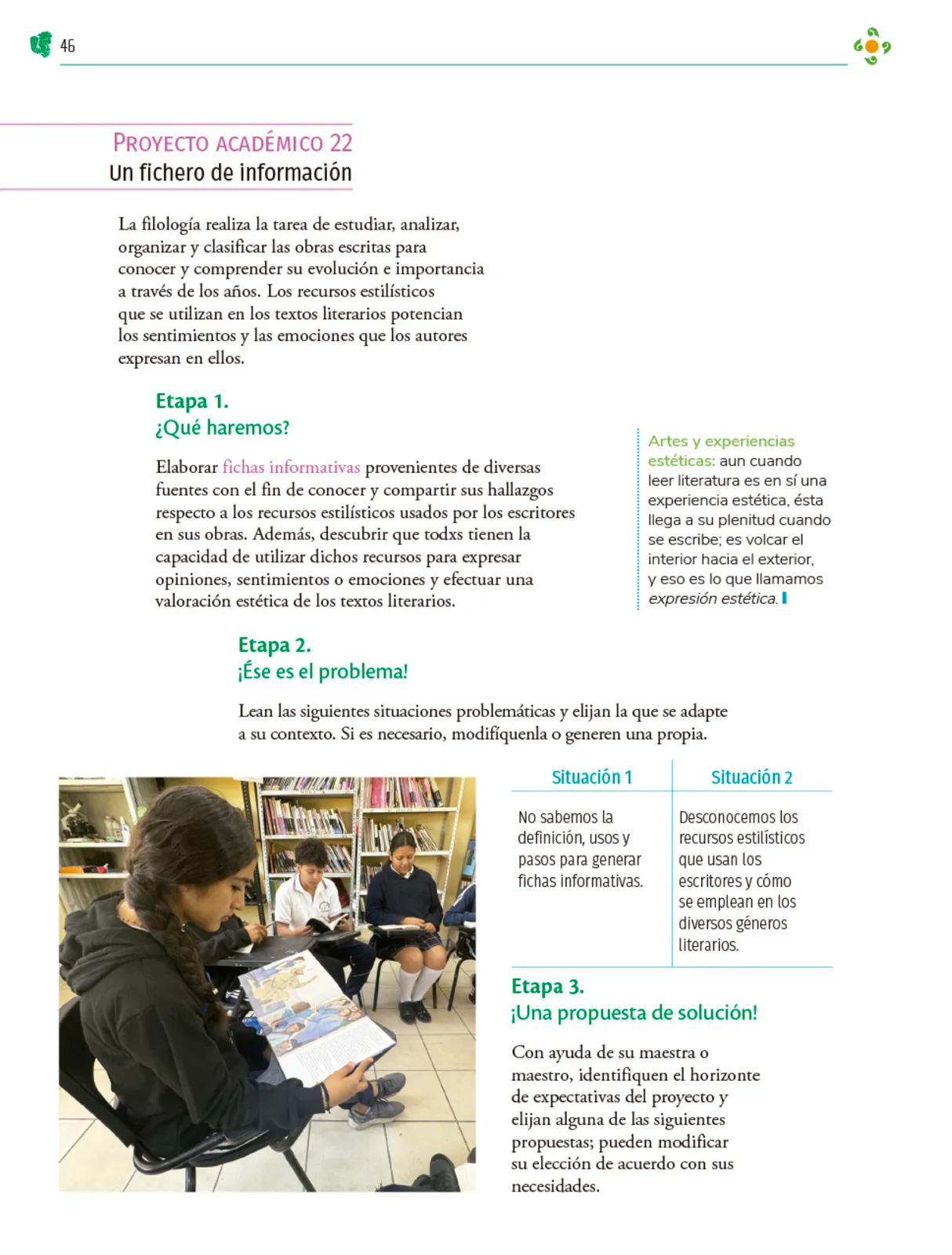 Miniatura página 47 de Colección Ximhai. Nuestro libro de Proyectos.  Tomo II.   Libro de Educación Telesecundaria Grado 1°  Ciclo Escolar 2025 - 2026