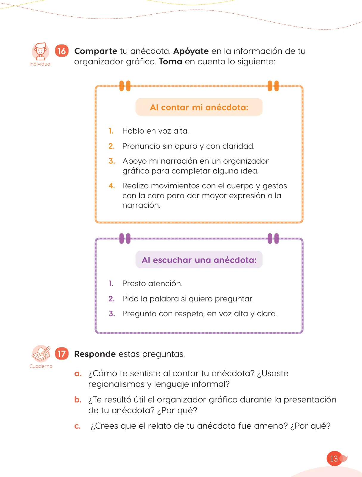Página 15 de Cuadernillo de Comunicación 3, tercer grado de Primaria · 2023