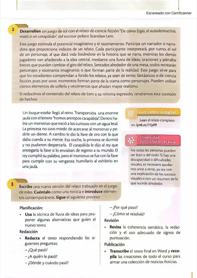 Página 44 de Lengua y Literatura 1 BGU (PDF de 64 páginas) · 2025