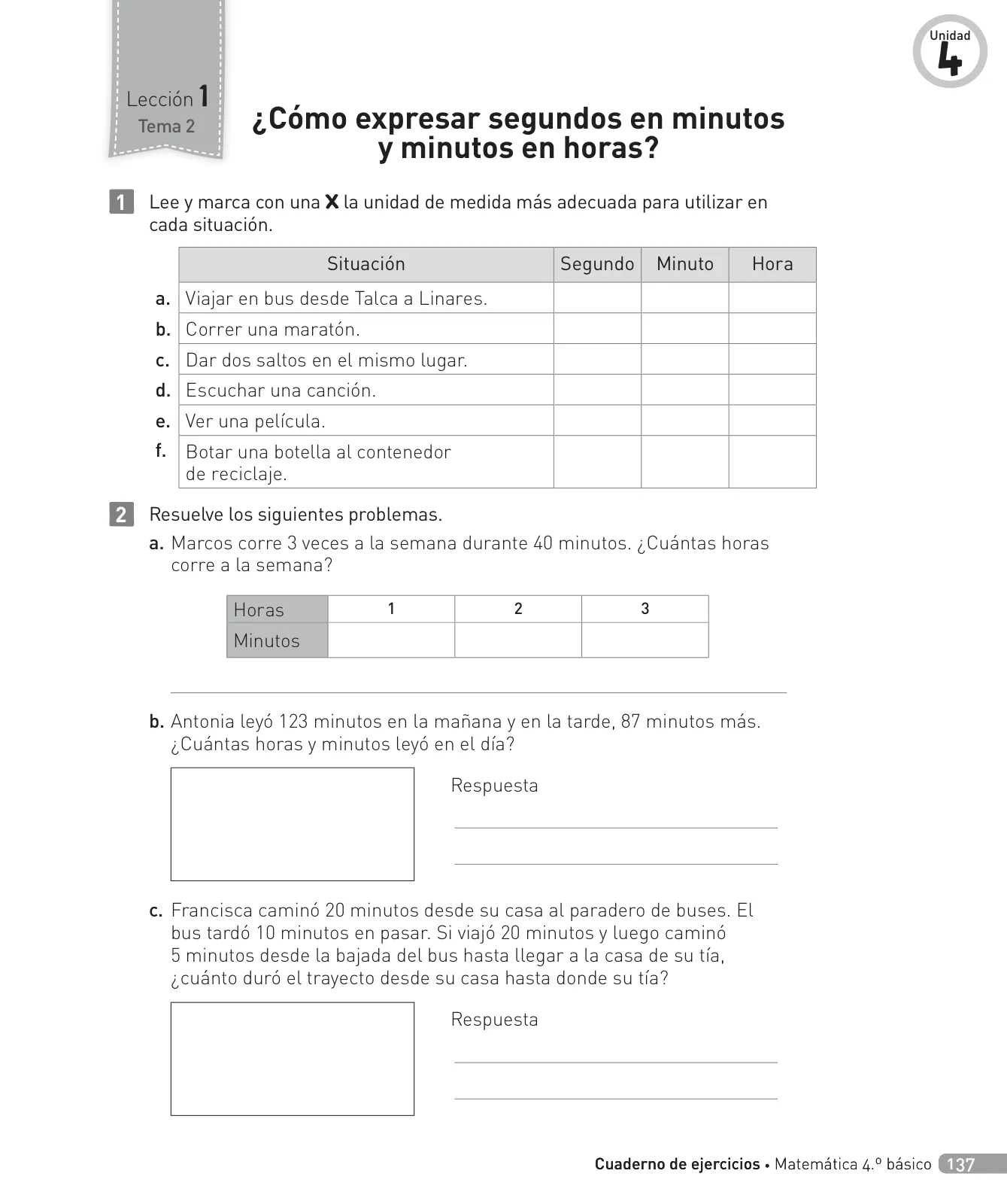 Miniatura página 138 de Matemática – Cuarto Básico | Texto del Estudiante MINEDUC – Descargar PDF · 2024