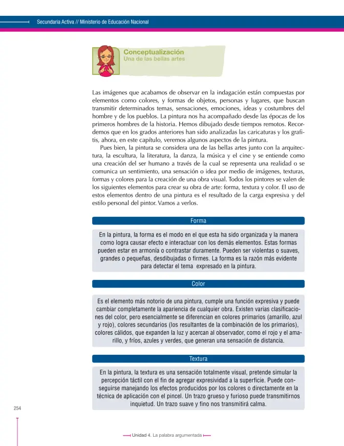 Página 254 de Lenguaje 8° · Secundaria Activa