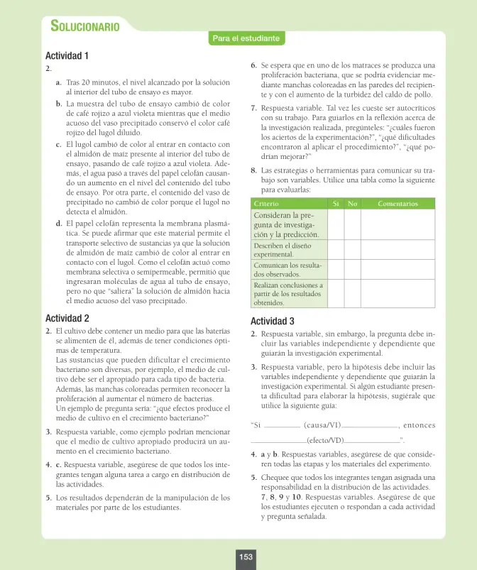 Página 154 de Ciencias Naturales – Octavo Básico | Texto del Estudiante MINEDUC – Descargar PDF · 2024