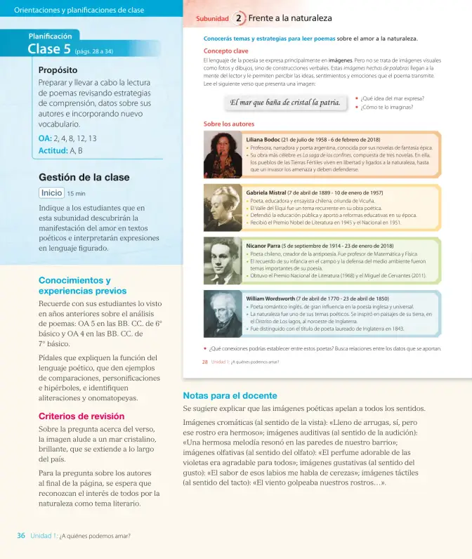 Página 38 de Lengua y Literatura – Octavo Básico | Texto del Estudiante MINEDUC – Descargar PDF · 2024