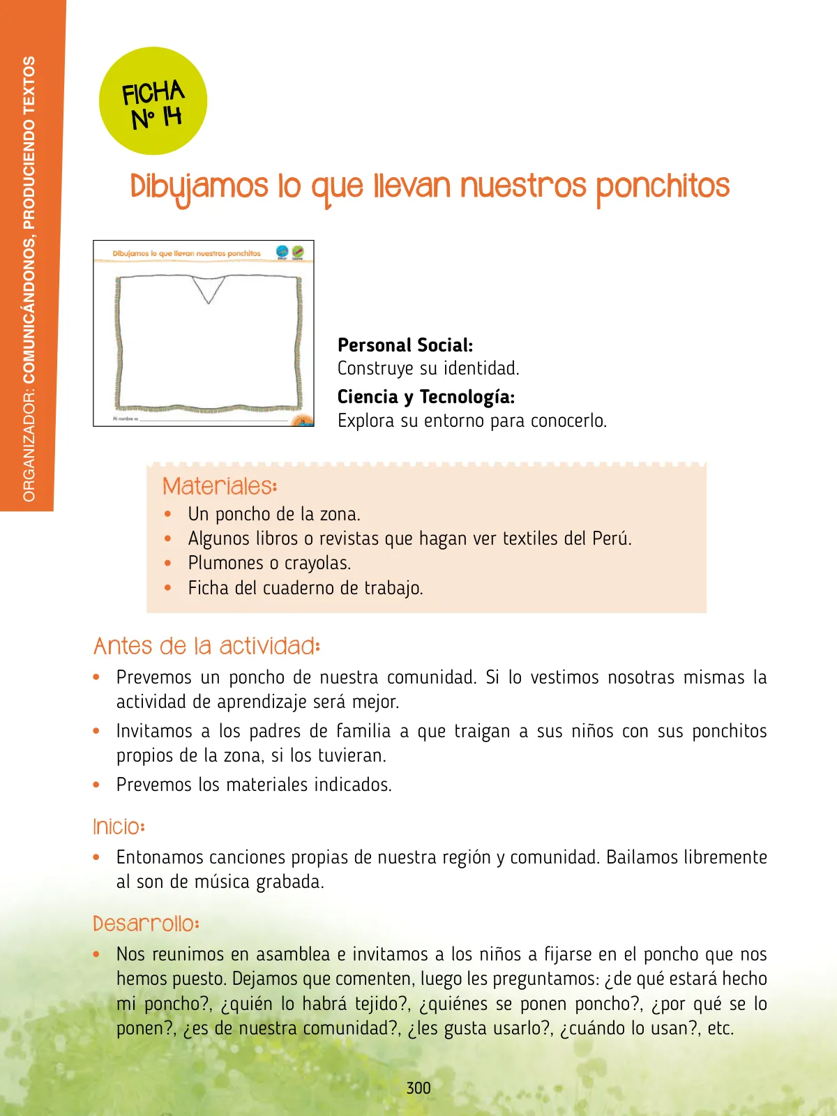 Miniatura página 302 de Agenda pedagógica 2017-2018 para docentes de II Ciclo de Instituciones de nivel de Educación Inicial · 2017