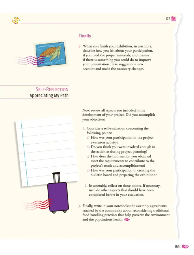 Página 160 de Uérakua anapu uantakua. Projects and Readings Libro de Educación Secundaria Grado 1° Ciclo Escolar 2025 - 2026