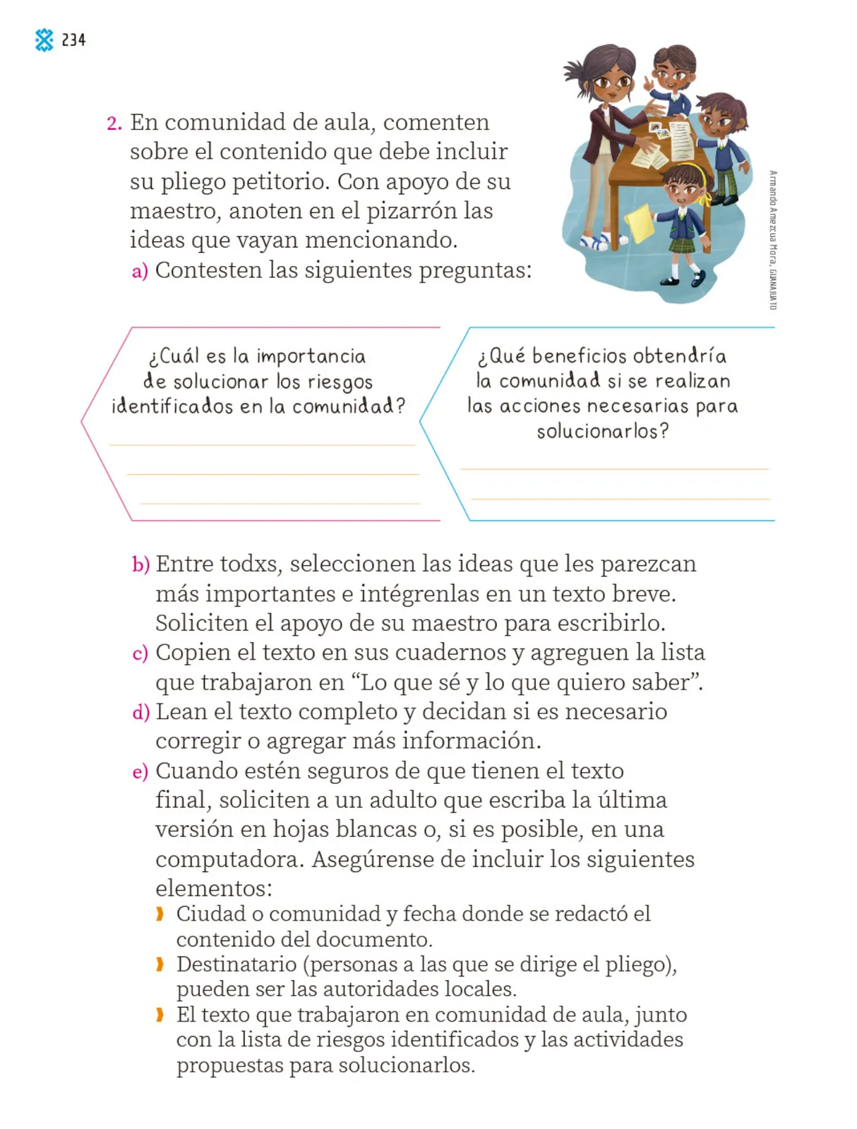 Página 235 de Proyectos Comunitarios. Libro de Educación Primaria Grado 1° Ciclo Escolar 2025 - 2026