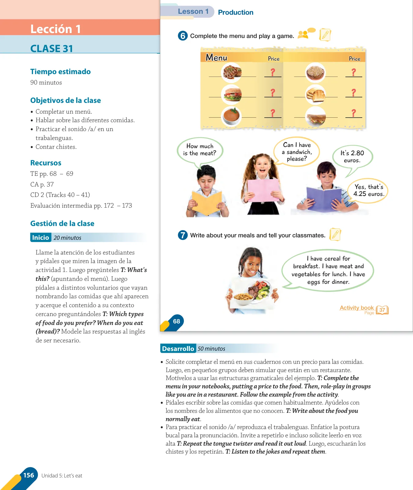 Miniatura página 20 de Inglés – Cuarto Básico | Texto del Estudiante MINEDUC – Descargar PDF · 2024