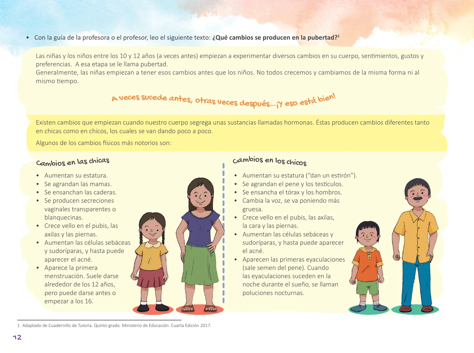 Página 14 de Cuadernillo de Tutoría Quinto Grado Educación Primaria 2019 · 2019